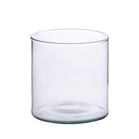 Szklany wazon cylinder H:20cm D:17,5cm
